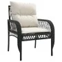 4-piece garden sofa set with black synthetic rattan cushions by vidaXL, Garden sets - Ref: Foro24-368726, Price: 352,90 €, Di...