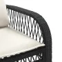 4-piece garden sofa set with black synthetic rattan cushions by vidaXL, Garden sets - Ref: Foro24-368726, Price: 352,90 €, Di...