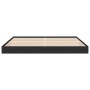 Black engineered wood bed frame 200x200 cm by vidaXL, Beds and slatted bases - Ref: Foro24-841994, Price: 95,30 €, Discount: %