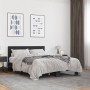 Bettgestell aus Holzwerkstoff und schwarzem Metall, 140 x 190 cm von vidaXL, Betten und Lattenroste - Ref: Foro24-3280212, Pr...