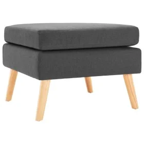 Taburete de tela gris oscuro by vidaXL, Ottomans - Ref: Foro24-288734, Price: 94,33 €, Discount: %