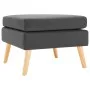 Taburete de tela gris oscuro de vidaXL, Otomanas - Ref: Foro24-288734, Precio: 94,15 €, Descuento: %
