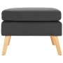 Taburete de tela gris oscuro de vidaXL, Otomanas - Ref: Foro24-288734, Precio: 94,15 €, Descuento: %