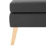 Taburete de tela gris oscuro de vidaXL, Otomanas - Ref: Foro24-288734, Precio: 94,15 €, Descuento: %