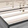 Sonoma gray metal engineered wood bed frame 200x200 cm by vidaXL, Beds and slatted bases - Ref: Foro24-3280175, Price: 162,07...