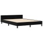 Estructura de cama con cabecera Negro 140 x 200 cm Terciopelo
