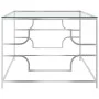Couchtisch aus Edelstahl und Silberglas, 120 x 60 x 45 cm von vidaXL, Couchtisch - Ref: Foro24-289029, Preis: 68,35 €, Rabatt: %