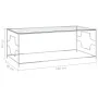 Couchtisch aus Edelstahl und Silberglas, 120 x 60 x 45 cm von vidaXL, Couchtisch - Ref: Foro24-289029, Preis: 68,35 €, Rabatt: %