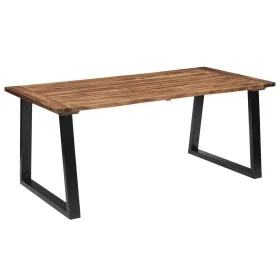 Solid acacia wood dining table 180x90 cm by vidaXL, Kitchen and dining tables - Ref: Foro24-288068, Price: 253,75 €, Discount: %