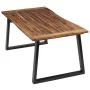 Solid acacia wood dining table 180x90 cm by vidaXL, Kitchen and dining tables - Ref: Foro24-288068, Price: 253,79 €, Discount: %