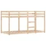 Bunk bed with curtains solid blue pine wood 80x200 cm by vidaXL, Beds and slatted bases - Ref: Foro24-3283899, Price: 152,11 ...