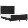 Estructura de cama con cabecera Negro 140 x 200 cm Terciopelo