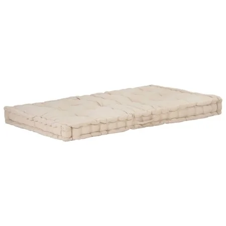 Cushion for pallets beige cotton 120x80x10 cm by vidaXL, Cushions for chairs and sofas - Ref: Foro24-48680, Price: 89,16 €, D...