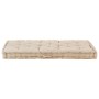 Beigefarbenes Palettenkissen aus Baumwolle, 120 x 80 x 10 cm von vidaXL, Kissen für Stühle und Sofas - Ref: Foro24-48680, Pre...
