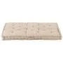 Cushion for pallets beige cotton 120x80x10 cm by vidaXL, Cushions for chairs and sofas - Ref: Foro24-48680, Price: 89,16 €, D...