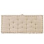 Beigefarbenes Palettenkissen aus Baumwolle, 120 x 80 x 10 cm von vidaXL, Kissen für Stühle und Sofas - Ref: Foro24-48680, Pre...