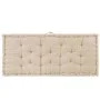 Cushion for pallets beige cotton 120x80x10 cm by vidaXL, Cushions for chairs and sofas - Ref: Foro24-48680, Price: 89,16 €, D...