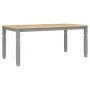 Mesa de comedor Corona madera maciza de pino gris 180x90x75 cm de vidaXL, Mesas de cocina y de comedor - Ref: Foro24-4005721,...