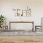 Mesa de comedor Corona madera maciza de pino gris 180x90x75 cm de vidaXL, Mesas de cocina y de comedor - Ref: Foro24-4005721,...