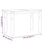 Corona dining table solid pine wood 112x60x75 cm by vidaXL, Kitchen and dining tables - Ref: Foro24-4005714, Price: 146,72 €,...