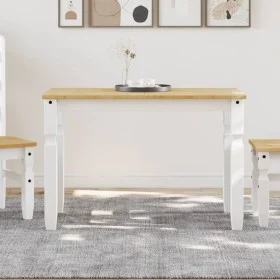 Corona dining table solid white pine wood 112x60x75 cm by vidaXL, Kitchen and dining tables - Ref: Foro24-4005716, Price: 142...