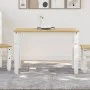 Corona dining table solid white pine wood 112x60x75 cm by vidaXL, Kitchen and dining tables - Ref: Foro24-4005716, Price: 142...