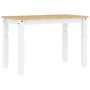 Mesa de comedor Corona madera maciza pino blanco 112x60x75 cm