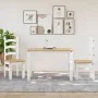 Corona dining table solid white pine wood 112x60x75 cm by vidaXL, Kitchen and dining tables - Ref: Foro24-4005716, Price: 142...