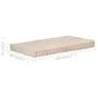Beigefarbenes Palettenkissen aus Baumwolle, 120 x 80 x 10 cm von vidaXL, Kissen für Stühle und Sofas - Ref: Foro24-48680, Pre...
