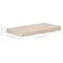 Cushion for pallets beige cotton 120x80x10 cm by vidaXL, Cushions for chairs and sofas - Ref: Foro24-48680, Price: 89,16 €, D...