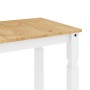 Mesa de comedor Corona madera maciza pino blanco 112x60x75 cm
