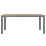 Mesa de comedor Panama madera maciza de pino gris 180x90x75 cm de vidaXL, Mesas de cocina y de comedor - Ref: Foro24-4005709,...