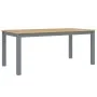 Mesa de comedor Panama madera maciza de pino gris 180x90x75 cm de vidaXL, Mesas de cocina y de comedor - Ref: Foro24-4005709,...