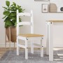 Sillas de comedor 2 uds madera maciza pino blanco 40x46x99 cm de vidaXL, Sillas de comedor - Ref: Foro24-4005728, Precio: 112...