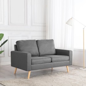 Zweiplätziges Sofa aus hellgrauem Stoff von vidaXL, Sofas - Ref: Foro24-288703, Preis: 238,10 €, Rabatt: %