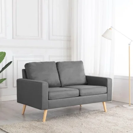 Zweiplätziges Sofa aus hellgrauem Stoff von vidaXL, Sofas - Ref: Foro24-288703, Preis: 235,78 €, Rabatt: %
