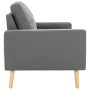 Sofá de 2 plazas de tela gris claro by vidaXL, Sofas - Ref: Foro24-288703, Price: 238,10 €, Discount: %