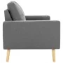 Zweiplätziges Sofa aus hellgrauem Stoff von vidaXL, Sofas - Ref: Foro24-288703, Preis: 235,78 €, Rabatt: %