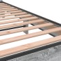 Sonoma-graues Metall-Holzwerkstoff-Bettgestell, 160 x 200 cm von vidaXL, Betten und Lattenroste - Ref: Foro24-3280140, Preis:...