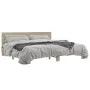 Estructura cama madera ingeniería metal roble Sonoma 200x200 cm de vidaXL, Camas y somieres - Ref: Foro24-3280128, Precio: 15...