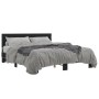 Estructura de cama madera de ingeniería y metal negro 160x200cm de vidaXL, Camas y somieres - Ref: Foro24-3280137, Precio: 15...