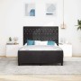 Estructura de cama con cabecera Negro 140 x 200 cm Terciopelo