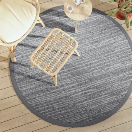 Alfombra de exterior PP gris Ø160 cm de vidaXL, Protectores para exterior - Ref: Foro24-368483, Precio: 30,53 €, Descuento: %