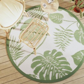Green PP outdoor rug Ø160 cm by vidaXL, Outdoor protectors - Ref: Foro24-368519, Price: 37,40 €, Discount: %
