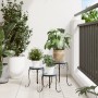 Soportes para plantas 3 uds cerámica azul y blanco de vidaXL, Soportes para macetas - Ref: Foro24-4003394, Precio: 83,33 €, D...