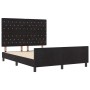 Estructura de cama con cabecera Negro 140 x 200 cm Terciopelo