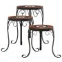Pflanzenstützen 3 Stück aus Terrakotta und weißer Keramik von vidaXL, Topfständer - Ref: Foro24-4003396, Preis: 70,91 €, Raba...