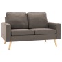Sofá de 2 plazas de tela color gris topo de vidaXL, Sofás - Ref: Foro24-288711, Precio: 311,96 €, Descuento: %