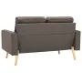 Two-seater fabric sofa in taupe gray color by vidaXL, Sofas - Ref: Foro24-288711, Price: 306,17 €, Discount: %