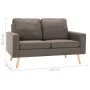 Two-seater fabric sofa in taupe gray color by vidaXL, Sofas - Ref: Foro24-288711, Price: 306,17 €, Discount: %